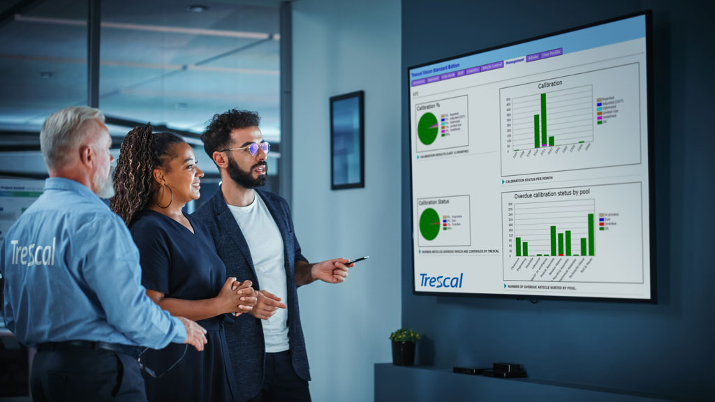 Statistieken binnen het Trescal Vision platform